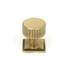 Aged Brass Judd Cabinet Knob - 25mm (Square) | From The Anvil - Cabinet Knobs - From The Anvil - Yester Home
