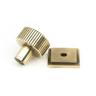 Aged Brass Judd Cabinet Knob - 25mm (Square) | From The Anvil-Cabinet Knobs-Yester Home