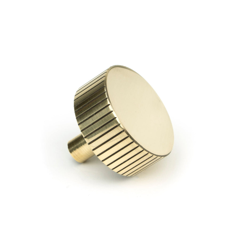 Aged Brass Judd Cabinet Knob - 38mm (No rose) | From The Anvil-Cabinet Knobs-Yester Home