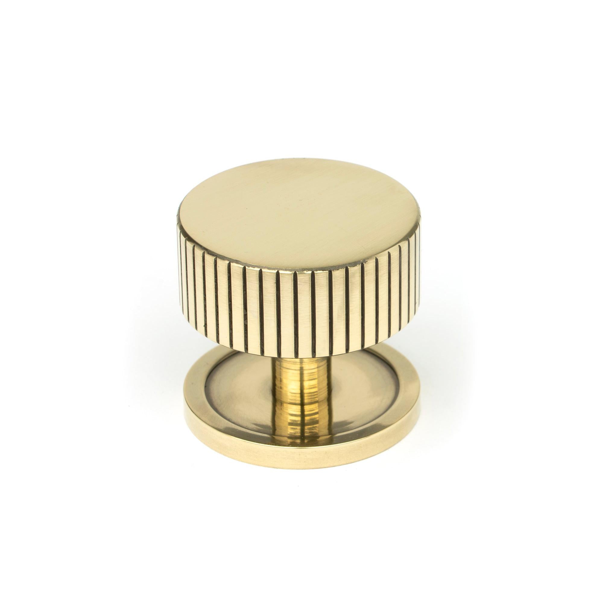 Aged Brass Judd Cabinet Knob - 38mm (Plain) | From The Anvil - Cabinet Knobs - From The Anvil - Yester Home