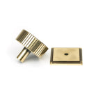 Aged Brass Judd Cabinet Knob - 38mm (Square) | From The Anvil-Cabinet Knobs-Yester Home