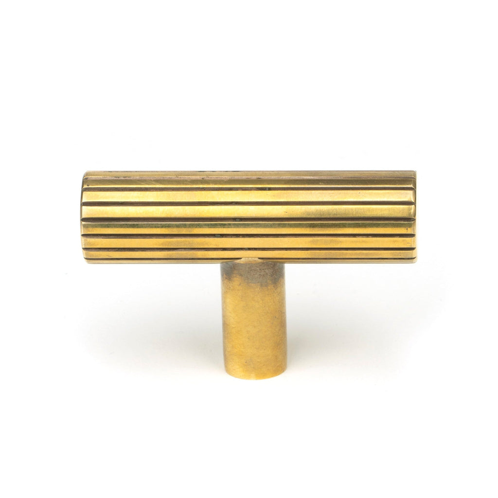Aged Brass Judd T-Bar | From The Anvil-Cabinet Knobs-Yester Home