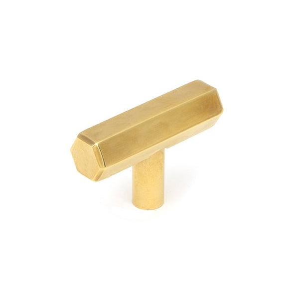 Aged Brass Kahlo T-Bar | From The Anvil-Cabinet Knobs-Yester Home