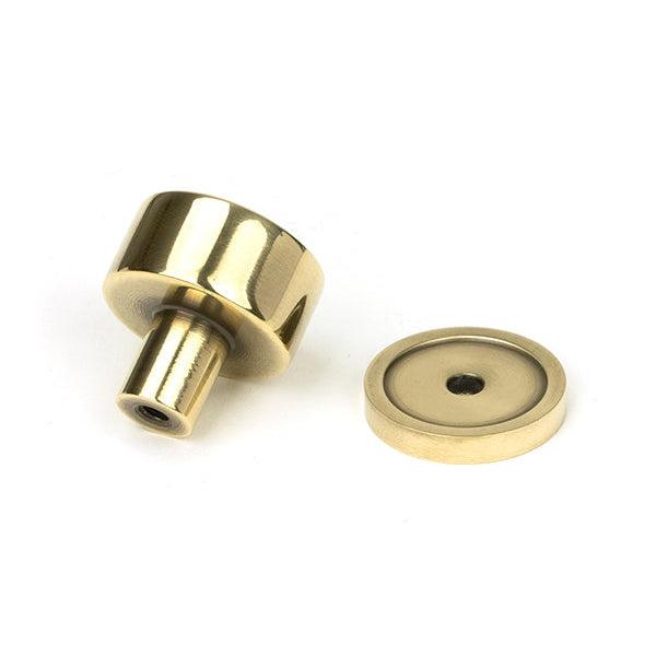Aged Brass Kelso Cabinet Knob - 25mm (Plain) | From The Anvil-Cabinet Knobs-Yester Home