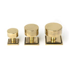 Aged Brass Kelso Cabinet Knob - 25mm (Square) | From The Anvil-Cabinet Knobs-Yester Home