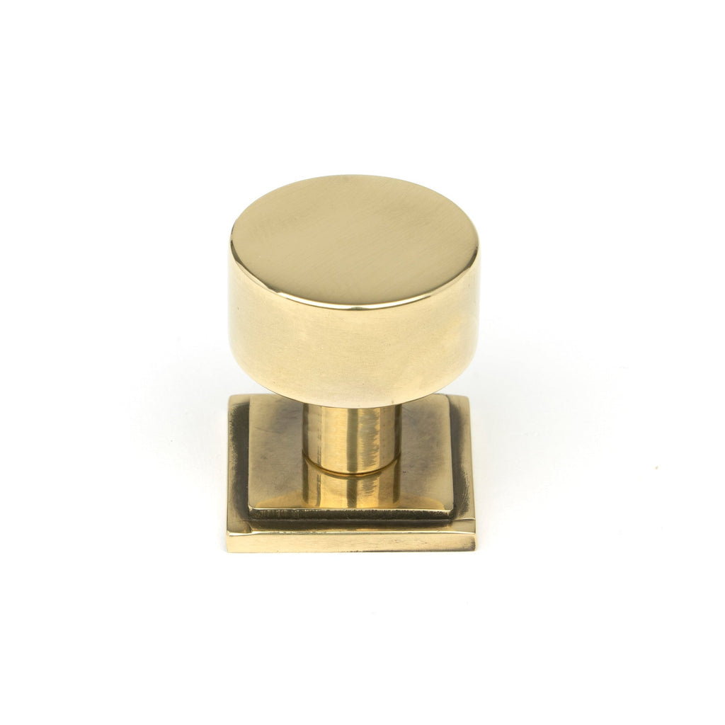 Aged Brass Kelso Cabinet Knob - 25mm (Square) | From The Anvil-Cabinet Knobs-Yester Home