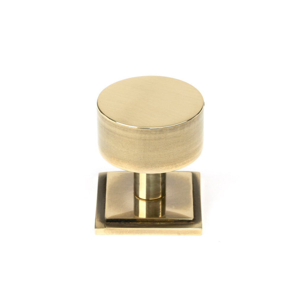 Aged Brass Kelso Cabinet Knob - 32mm (Square) | From The Anvil-Cabinet Knobs-Yester Home