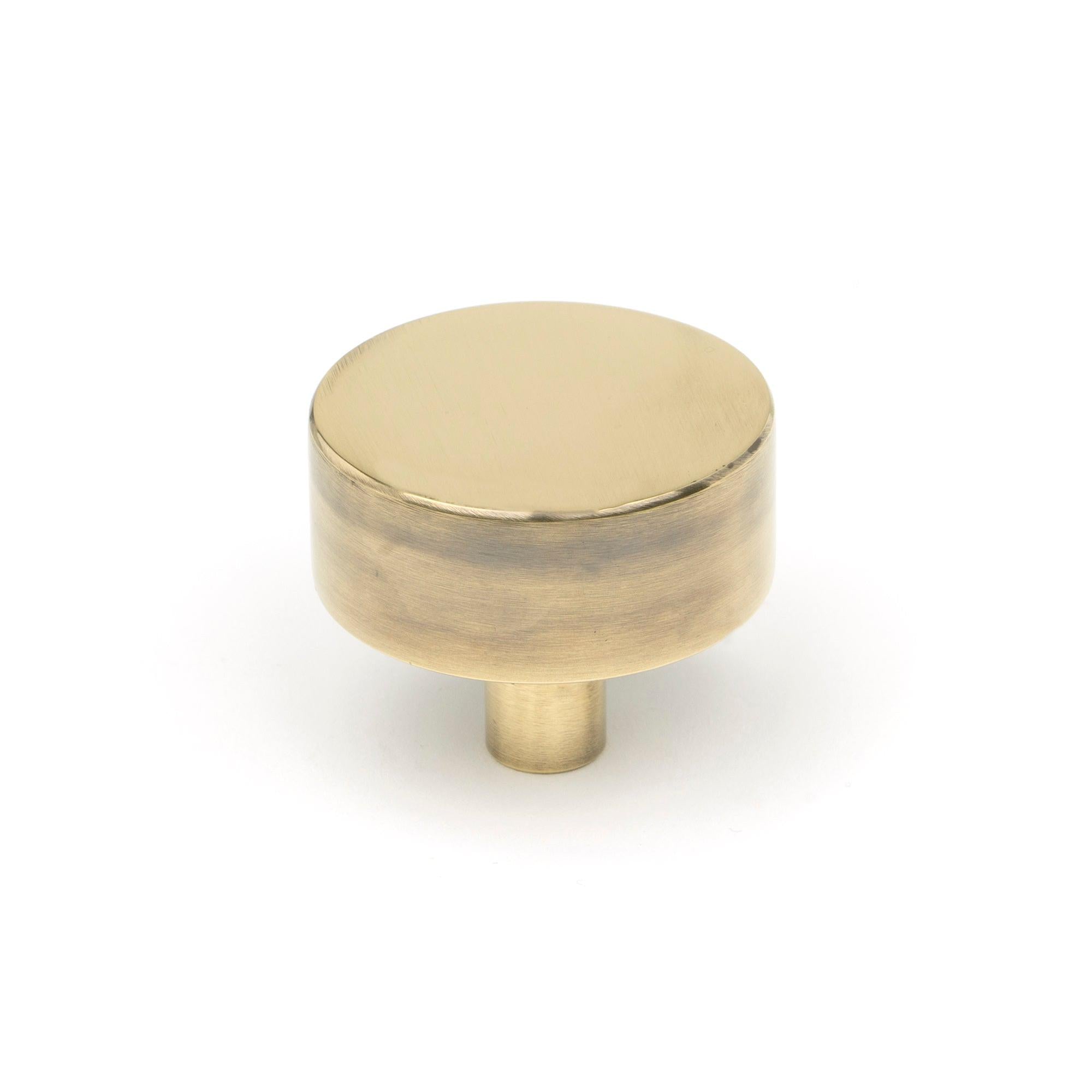 Aged Brass Kelso Cabinet Knob - 38mm (No rose) | From The Anvil - Cabinet Knobs - From The Anvil - Yester Home