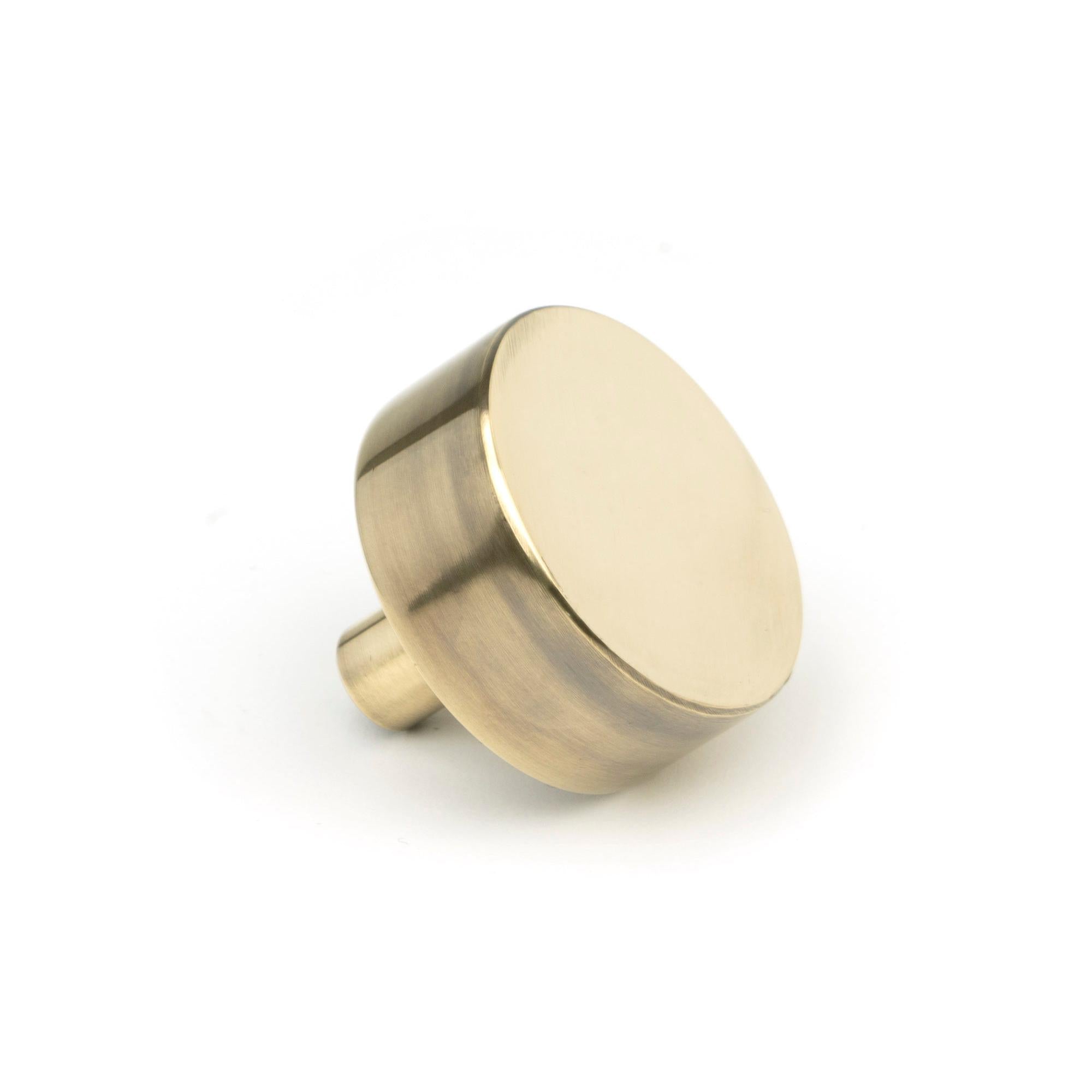 Aged Brass Kelso Cabinet Knob - 38mm (No rose) | From The Anvil - Cabinet Knobs - From The Anvil - Yester Home