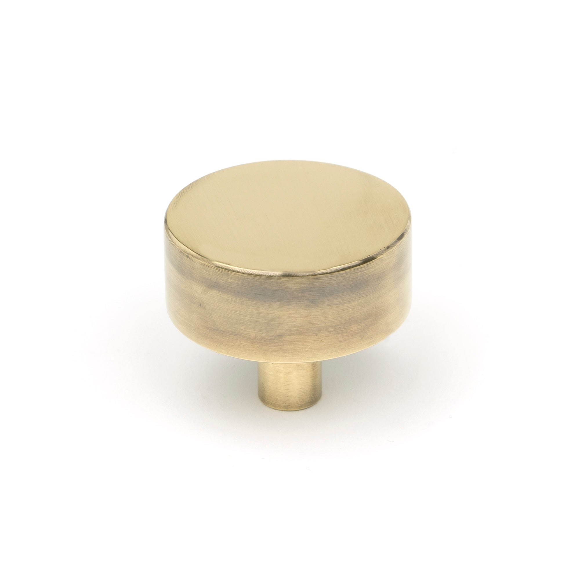 Aged Brass Kelso Cabinet Knob - 38mm (No rose) | From The Anvil-Cabinet Knobs-Yester Home
