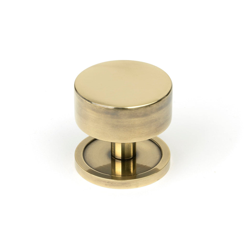Aged Brass Kelso Cabinet Knob - 38mm (Plain) | From The Anvil-Cabinet Knobs-Yester Home