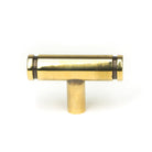 Aged Brass Kelso T-Bar | From The Anvil-Cabinet Knobs-Yester Home