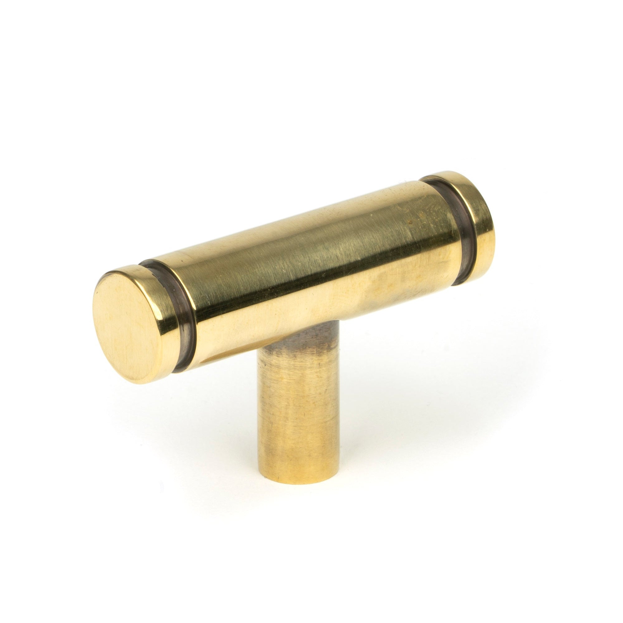 Aged Brass Kelso T-Bar | From The Anvil-Cabinet Knobs-Yester Home