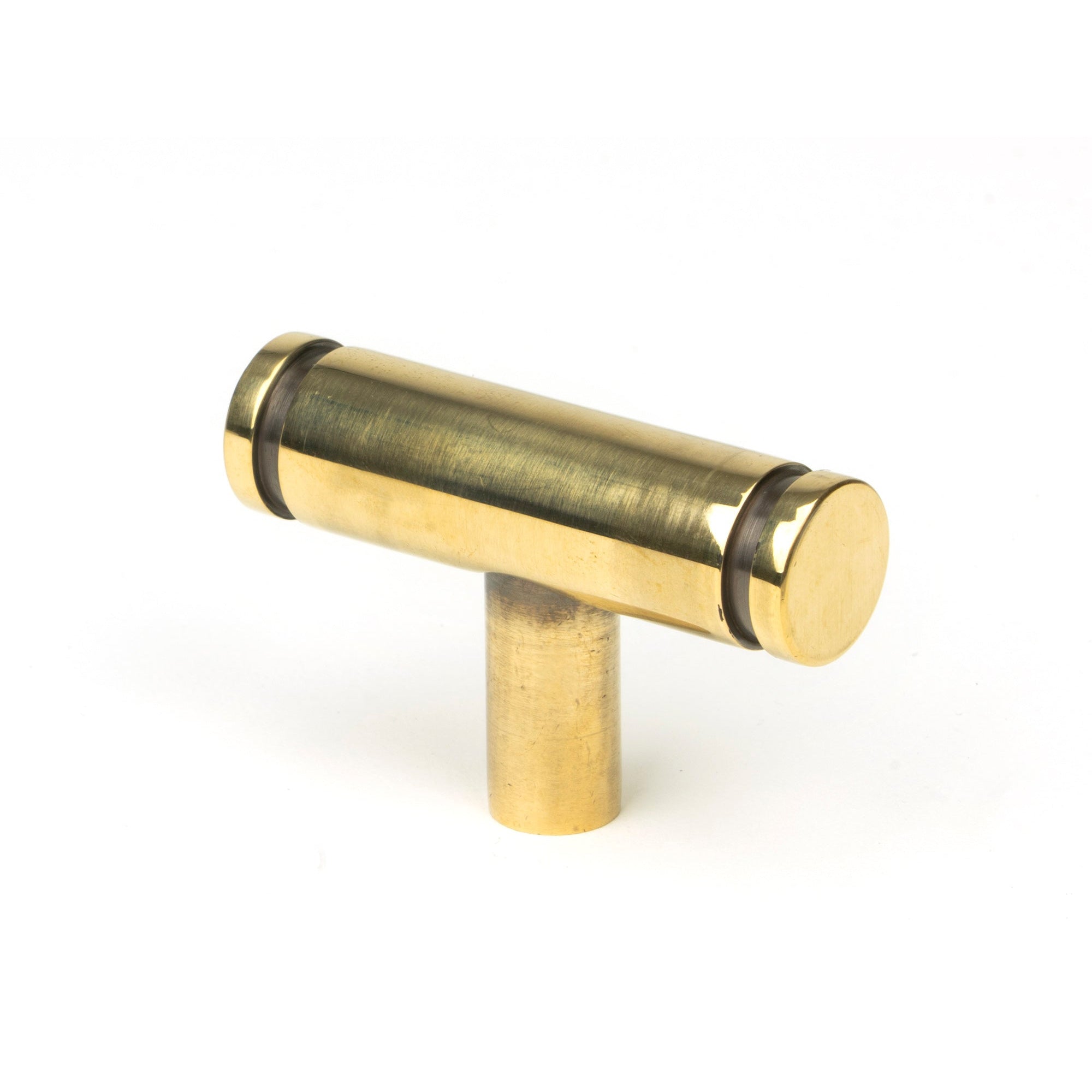 Aged Brass Kelso T-Bar | From The Anvil-Cabinet Knobs-Yester Home