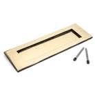 Aged Brass Large Letter Plate | From The Anvil-Letter Plates-Yester Home