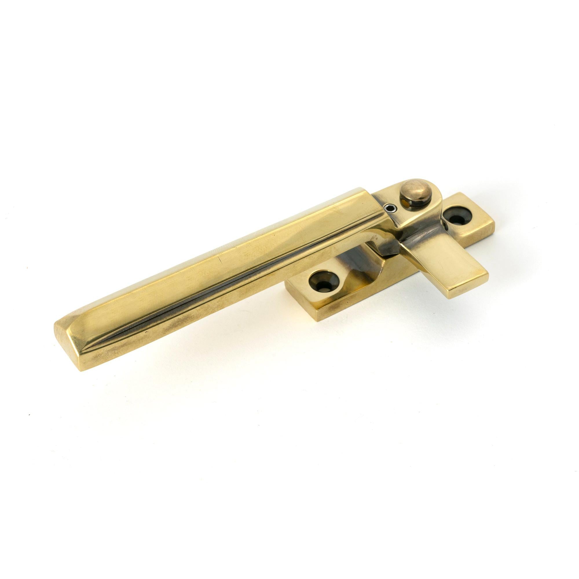 Aged Brass Locking Art Deco Fastener - LH - Locking Fasteners - From The Anvil - Yester Home