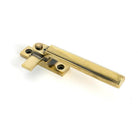 Aged Brass Locking Art Deco Fastener - RH - Locking Fasteners - From The Anvil - Yester Home