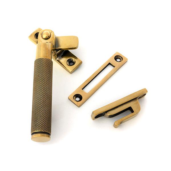 Aged Brass Locking Brompton Fastener – LH - Locking Fasteners - From The Anvil - Yester Home