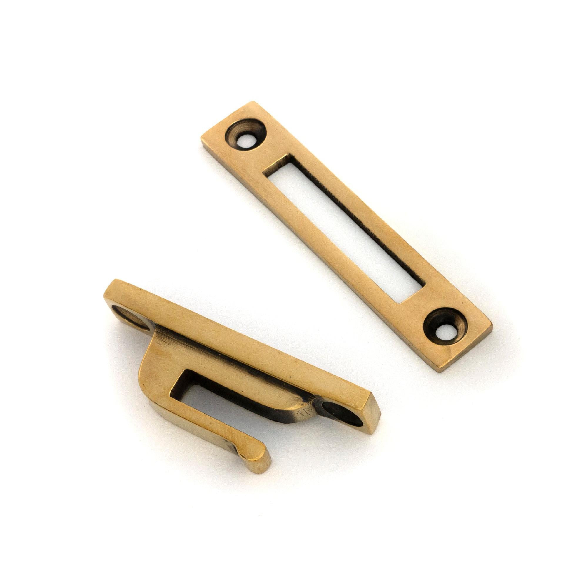 Aged Brass Locking Brompton Fastener – RH - Locking Fasteners - From The Anvil - Yester Home