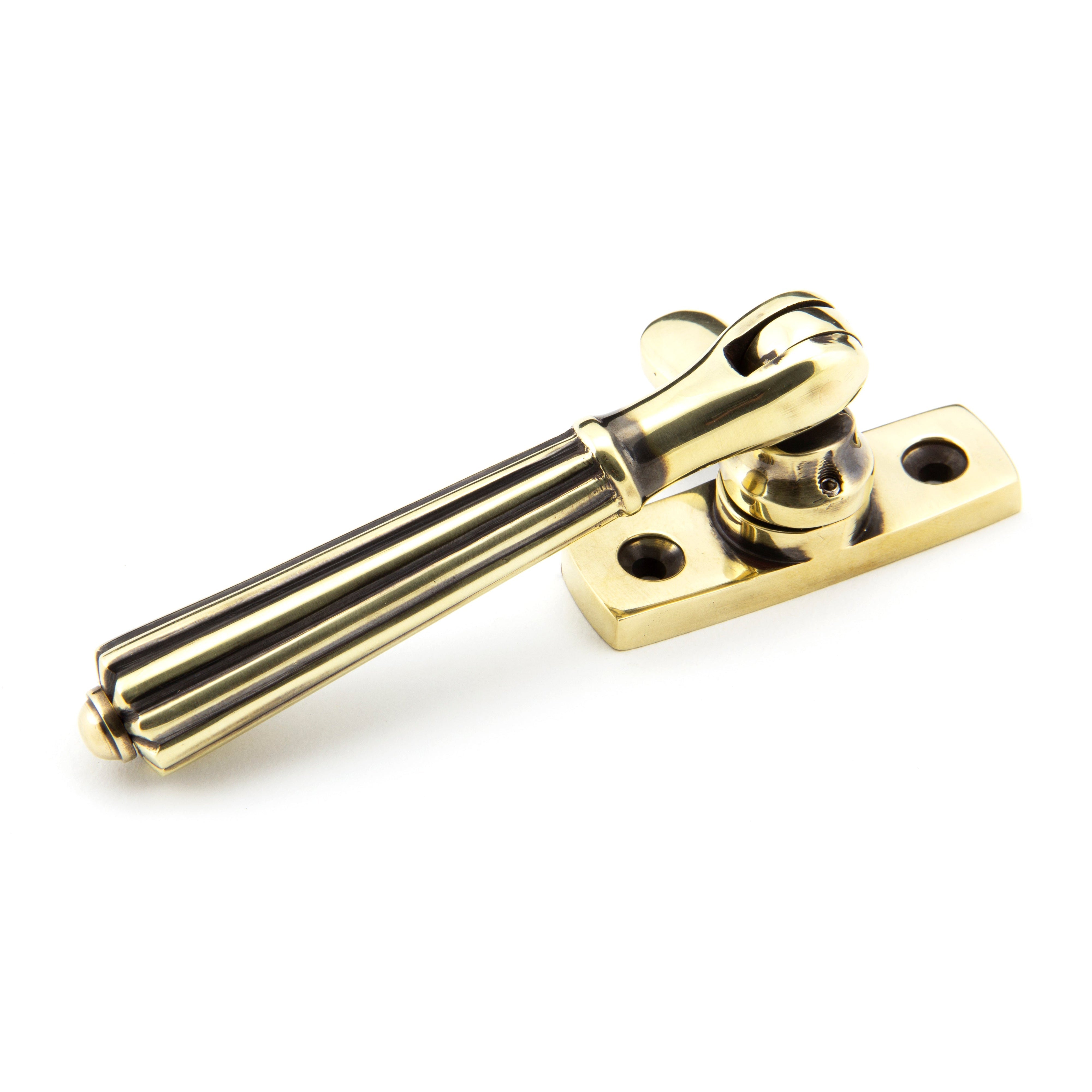 Aged Brass Locking Hinton Fastener | From The Anvil-Locking Fasteners-Yester Home