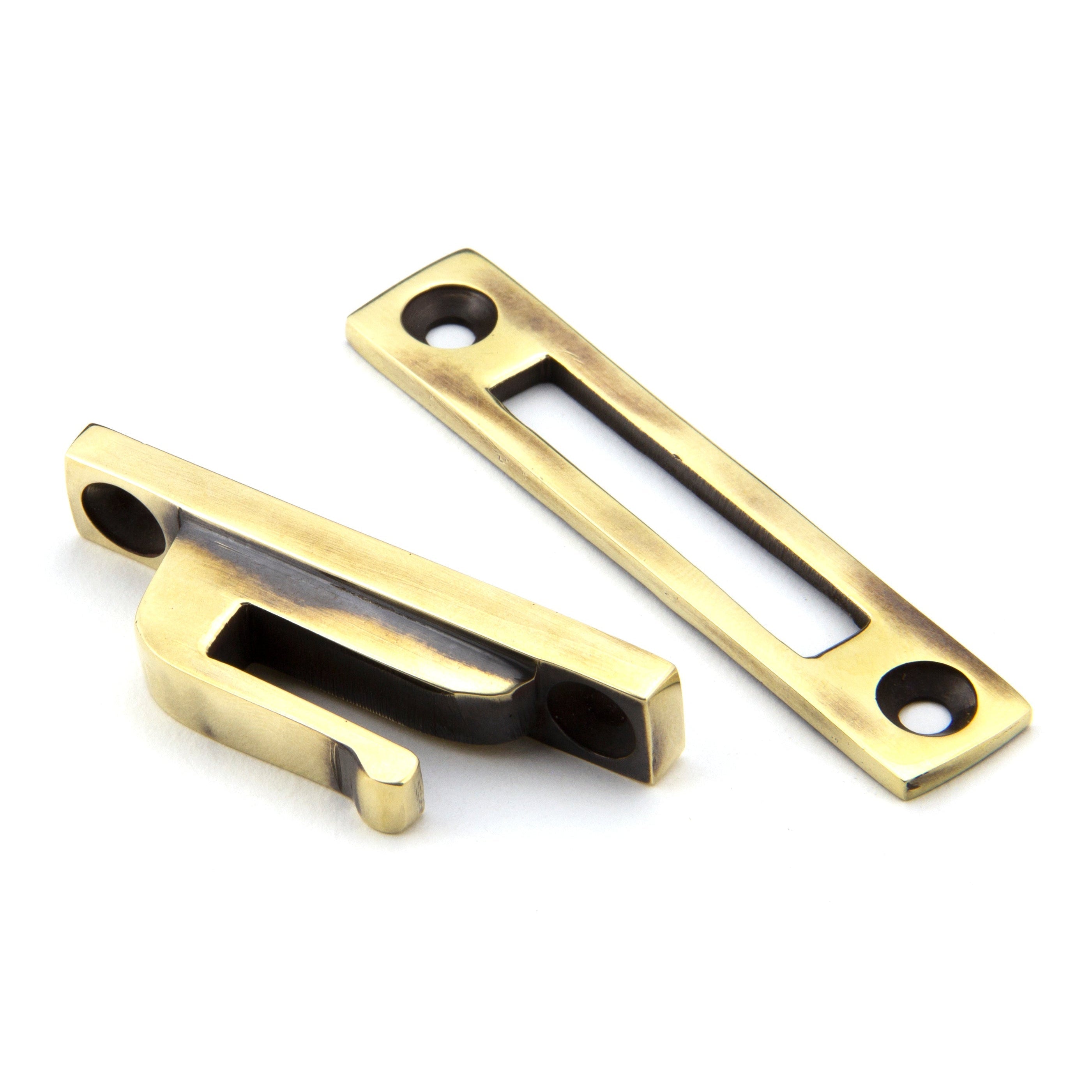 Aged Brass Locking Hinton Fastener | From The Anvil-Locking Fasteners-Yester Home