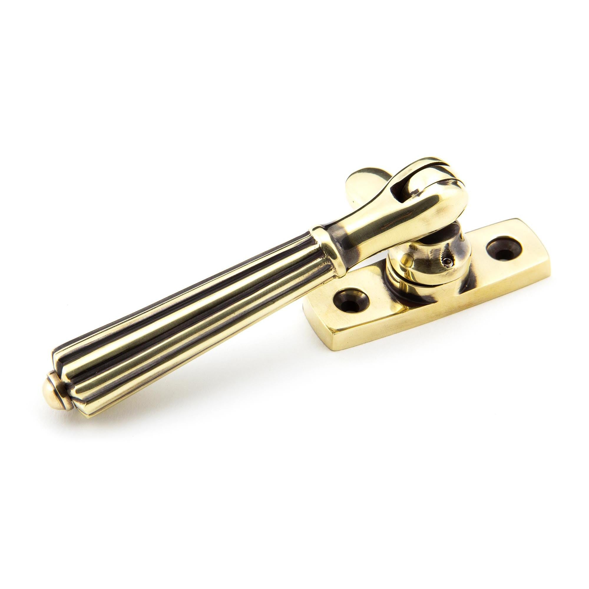Aged Brass Locking Hinton Fastener | From The Anvil - Locking Fasteners - From The Anvil - Yester Home