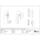 Aged Brass Monkeytail Fastener | From The Anvil-Fasteners-Yester Home