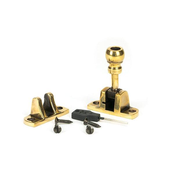 Aged Brass Mushroom Brighton Fastener (Radiused) | From The Anvil-Fasteners-Yester Home
