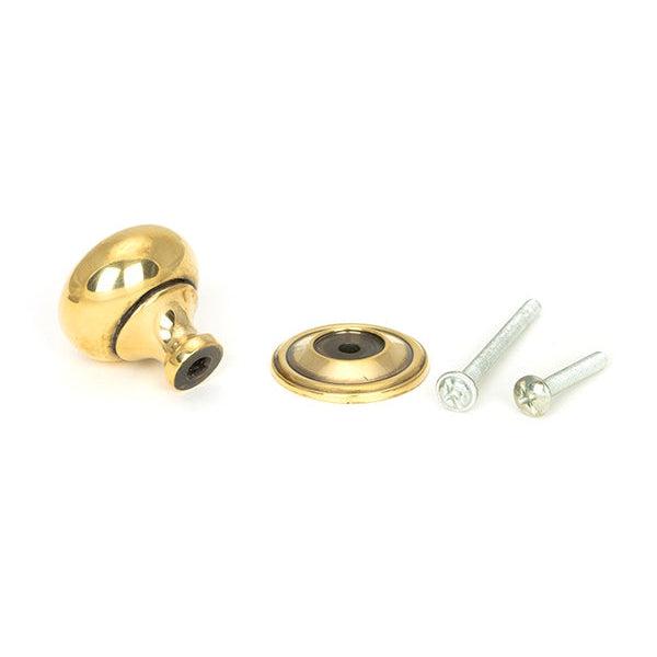Aged Brass Mushroom Cabinet Knob 38mm | From The Anvil-Cabinet Knobs-Yester Home