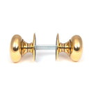 Aged Brass Mushroom Mortice/Rim Knob Set | From The Anvil-Mortice Knobs-Yester Home