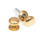 Aged Brass Mushroom Mortice/Rim Knob Set | From The Anvil-Mortice Knobs-Yester Home