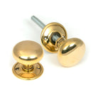 Aged Brass Mushroom Mortice/Rim Knob Set | From The Anvil - Mortice Knobs - From The Anvil - Yester Home
