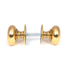 Aged Brass Mushroom Mortice/Rim Knob Set | From The Anvil - Mortice Knobs - From The Anvil - Yester Home