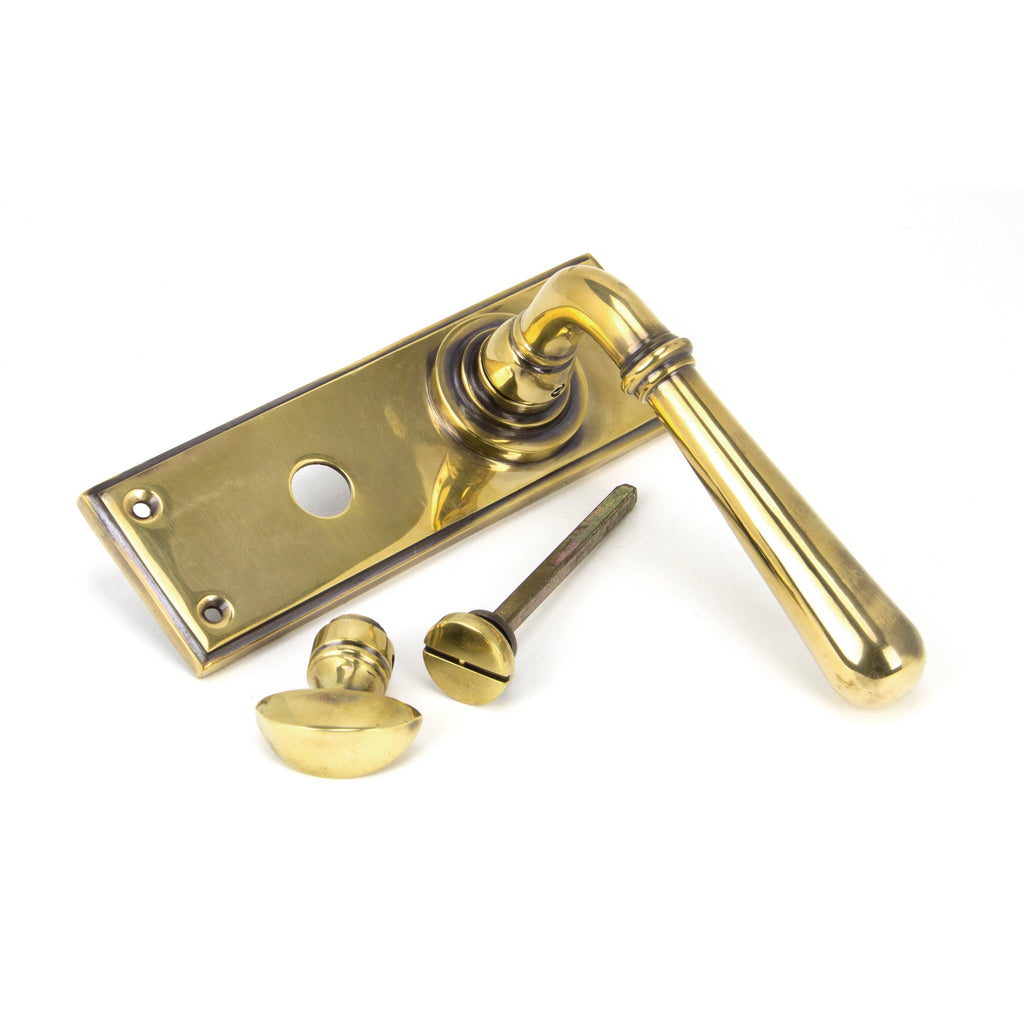 Aged Brass Newbury Lever Bathroom Set | From The Anvil-Lever Bathroom-Yester Home