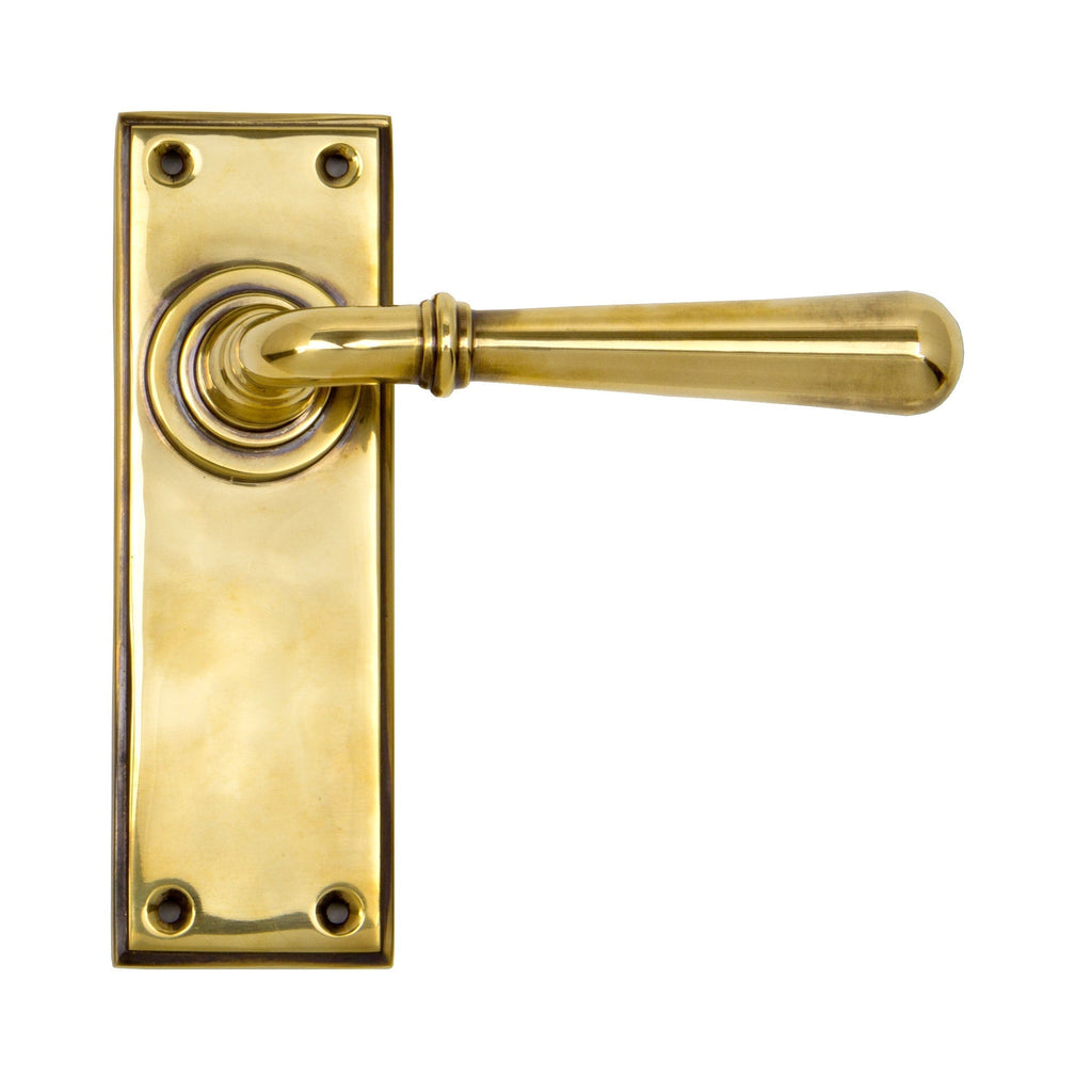 Aged Brass Newbury Lever Latch Set | From The Anvil