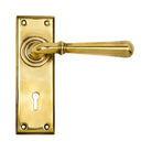 Aged Brass Newbury Lever Lock Set | From The Anvil - Lever Lock - From The Anvil - Yester Home