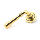 Aged Brass Newbury Lever on Rose Set (Art Deco) - Unsprung | From The Anvil-Concealed-Yester Home