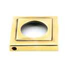 Aged Brass Newbury Lever on Rose Set (Square) | From The Anvil - Concealed - From The Anvil - Yester Home