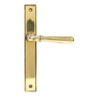 Aged Brass Newbury Slimline Lever Latch Set | From The Anvil-Espagnolette-Yester Home