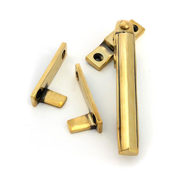 Aged Brass Night-Vent Locking Art Deco Fastener - Night-Vent Fasteners - From The Anvil - Yester Home