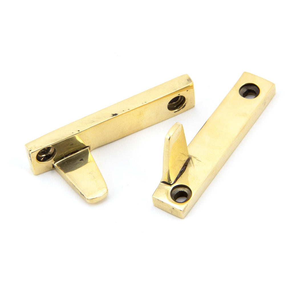 Aged Brass Night-Vent Locking Avon Fastener | From The Anvil-Night-Vent Fasteners-Yester Home
