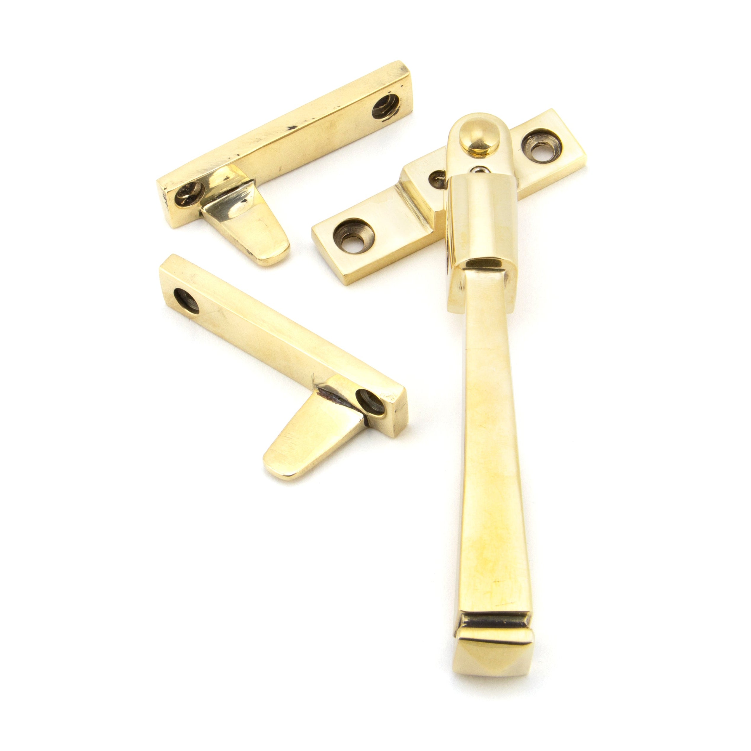 Aged Brass Night-Vent Locking Avon Fastener | From The Anvil-Night-Vent Fasteners-Yester Home