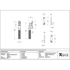 Aged Brass Night-Vent Locking Brompton Fastener - Night-Vent Fasteners - From The Anvil - Yester Home