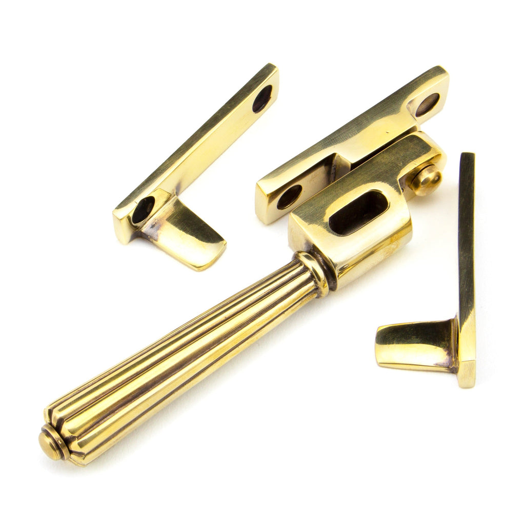 Aged Brass Night-Vent Locking Hinton Fastener | From The Anvil-Night-Vent Fasteners-Yester Home