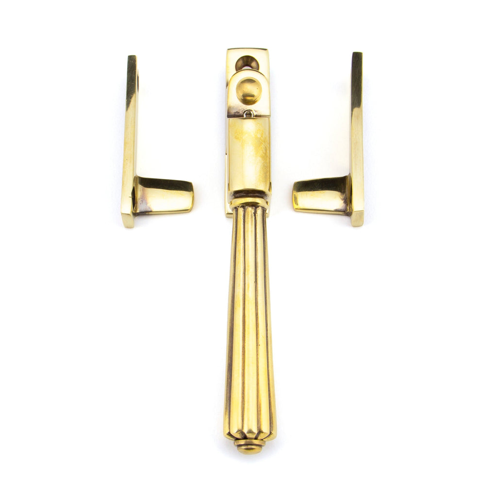 Aged Brass Night-Vent Locking Hinton Fastener | From The Anvil-Night-Vent Fasteners-Yester Home