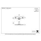 Aged Brass Offset Stay Pin | From The Anvil-Stay Pins-Yester Home
