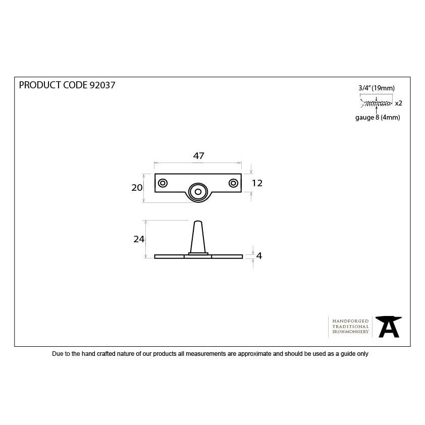 Aged Brass Offset Stay Pin | From The Anvil-Stay Pins-Yester Home