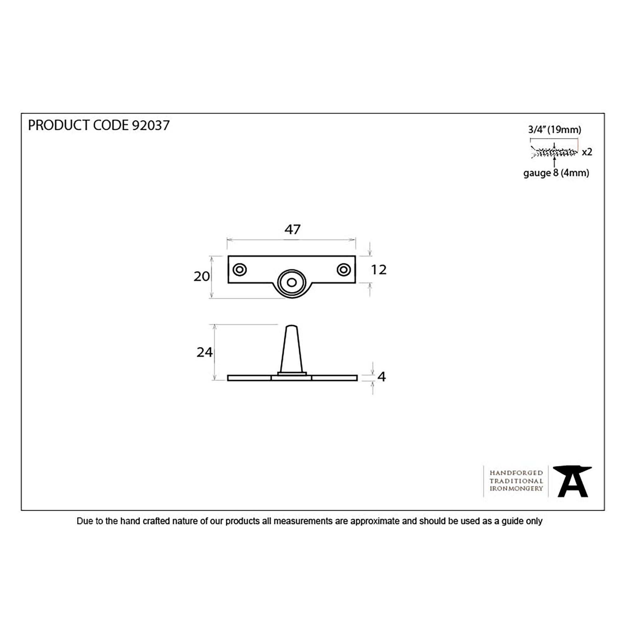 Aged Brass Offset Stay Pin | From The Anvil - Stay Pins - From The Anvil - Yester Home