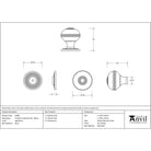Aged Brass Prestbury Cabinet Knob 38mm | From The Anvil - Cabinet Knobs - From The Anvil - Yester Home