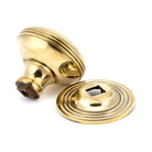 Aged Brass Prestbury Centre Door Knob | From The Anvil-Centre Door Knobs-Yester Home